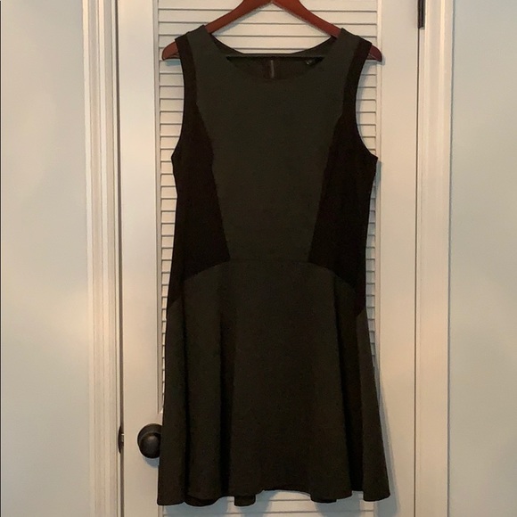 Black and Gray Skater Dress - Picture 1 of 7